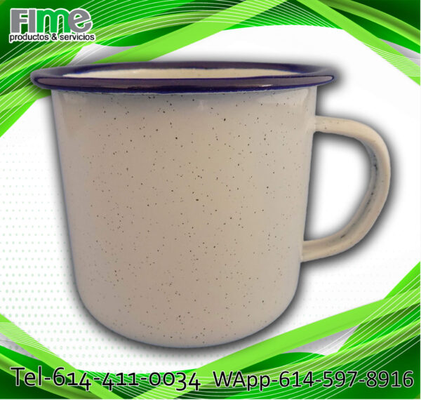 TAZA PELTRE 10oz PARA SUBLIMAR BORDE VARIOS COLORES - Imagen 6