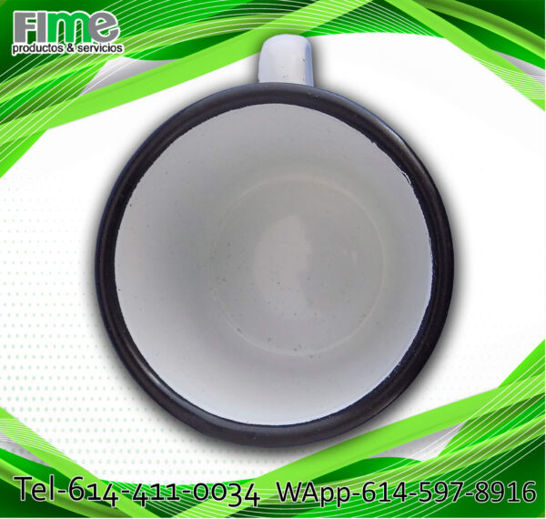 TAZA PELTRE 10oz PARA SUBLIMAR BORDE VARIOS COLORES - Imagen 4