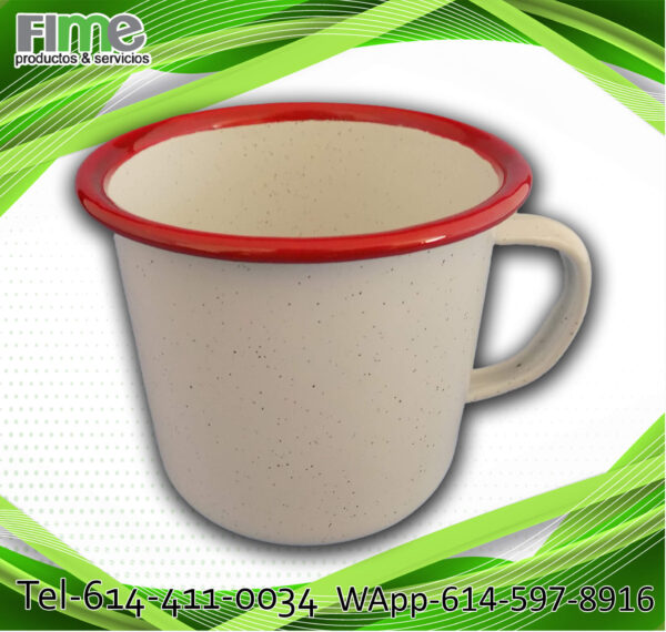 TAZA PELTRE 10oz PARA SUBLIMAR BORDE VARIOS COLORES - Imagen 8