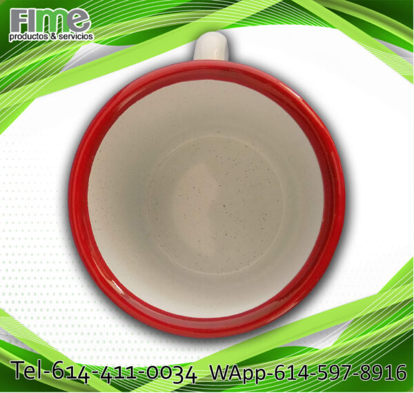 TAZA PELTRE 10oz PARA SUBLIMAR BORDE VARIOS COLORES - Imagen 10